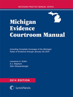 cover image of Michigan Evidence Courtroom Manual